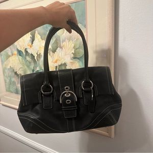 Vintage coach black purse